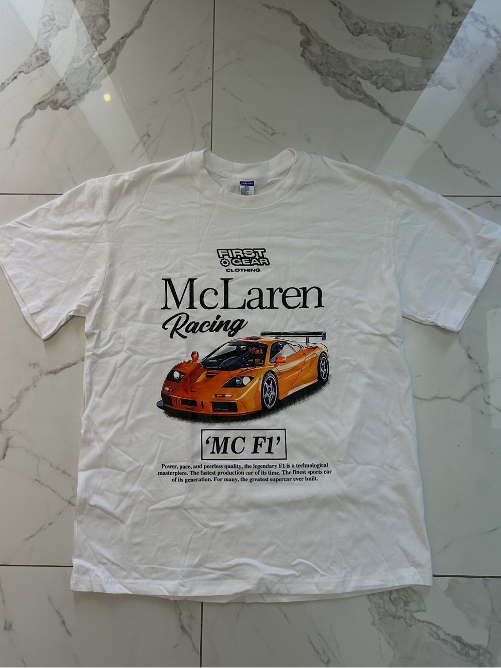 McLaren Racing White Graphic Tee